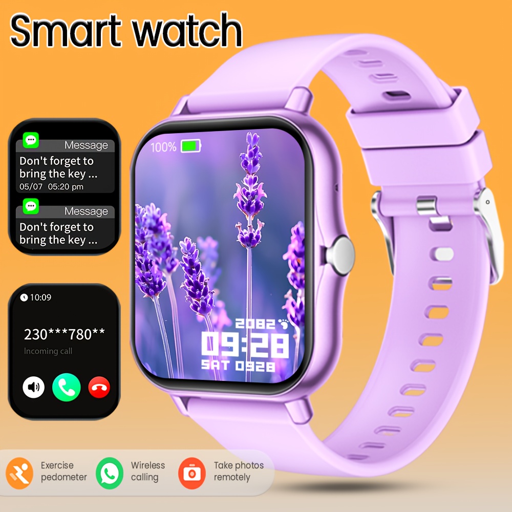Smartwatch Instagram - 2026年最も人気のある多機能スマートウォッチは、フルタッチディスプレイとシリコンストラップを搭載しています。