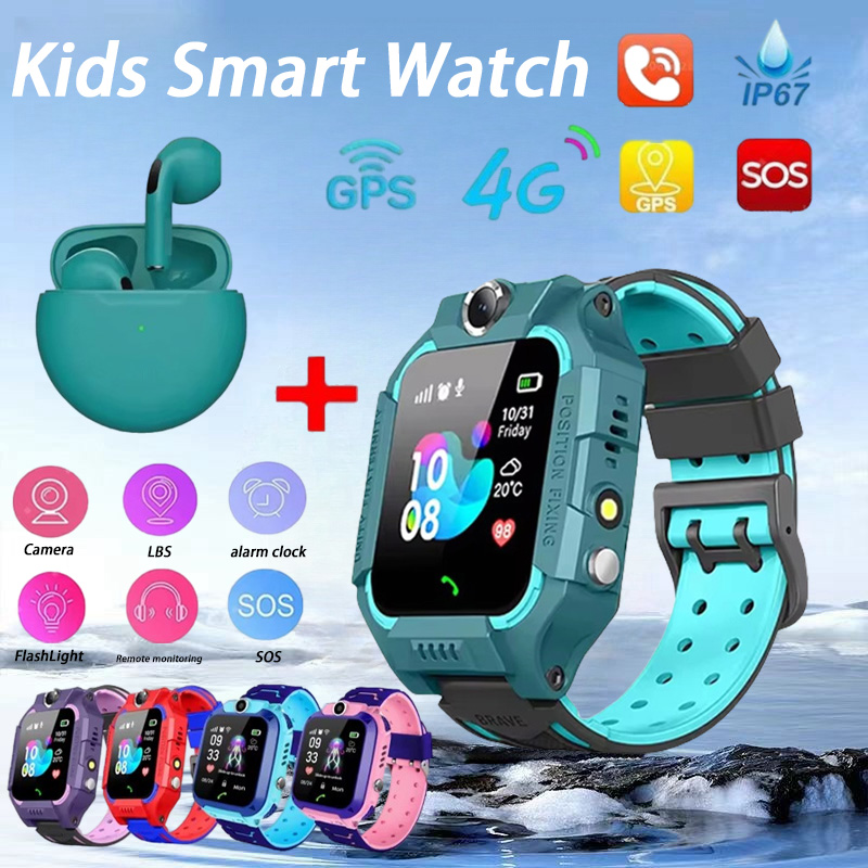 Smartwatch Id - Sos-子供用SIMカード付きスマートウォッチ,防水スマートウォッチ,ip67,リモート写真,iOS, Android,子供向けギフト,新品
