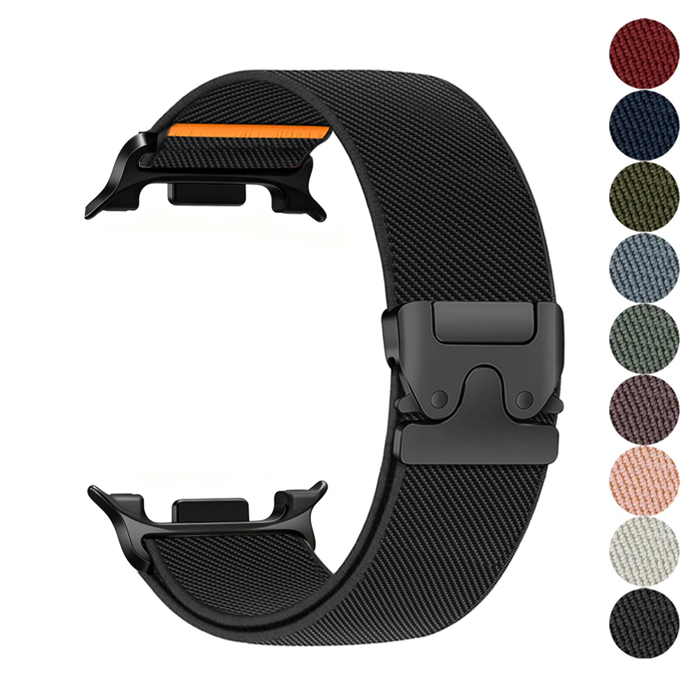Samsung Smartwatch Ultra Accessories - サムスンギャラクシーウォッチウルトラ2 47mmスマートウォッチ用パラシュートナイロン磁気ベルトブレスレット、ギャラクシーウォッチ7ウルトラストラップ