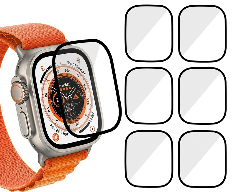 Smartwatch Case - スクリーンプロテクター 3D強化ガラスフィルム Apple Watch9 8 7