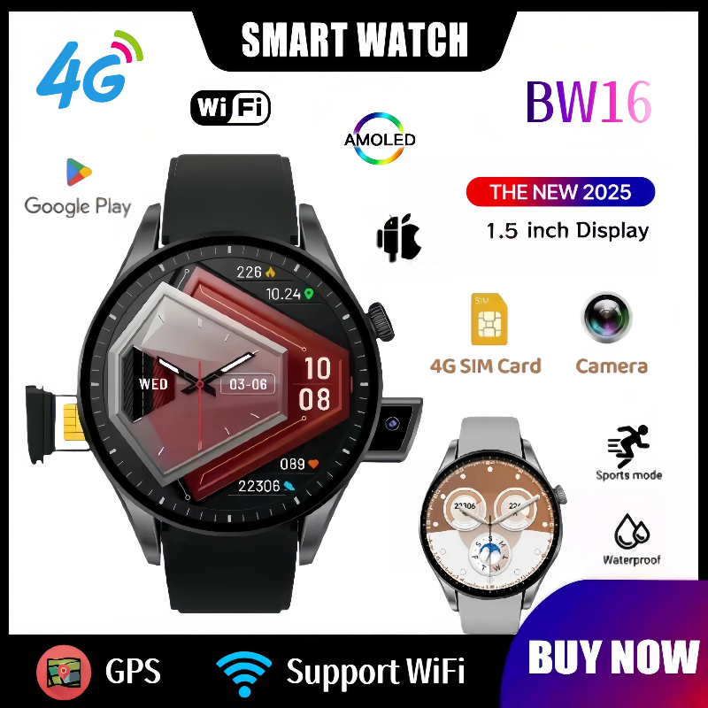 Smartwatch Nexus - 新型4GスマートウォッチBW16：WiFi対応 | GPS | アンドロイド IOS