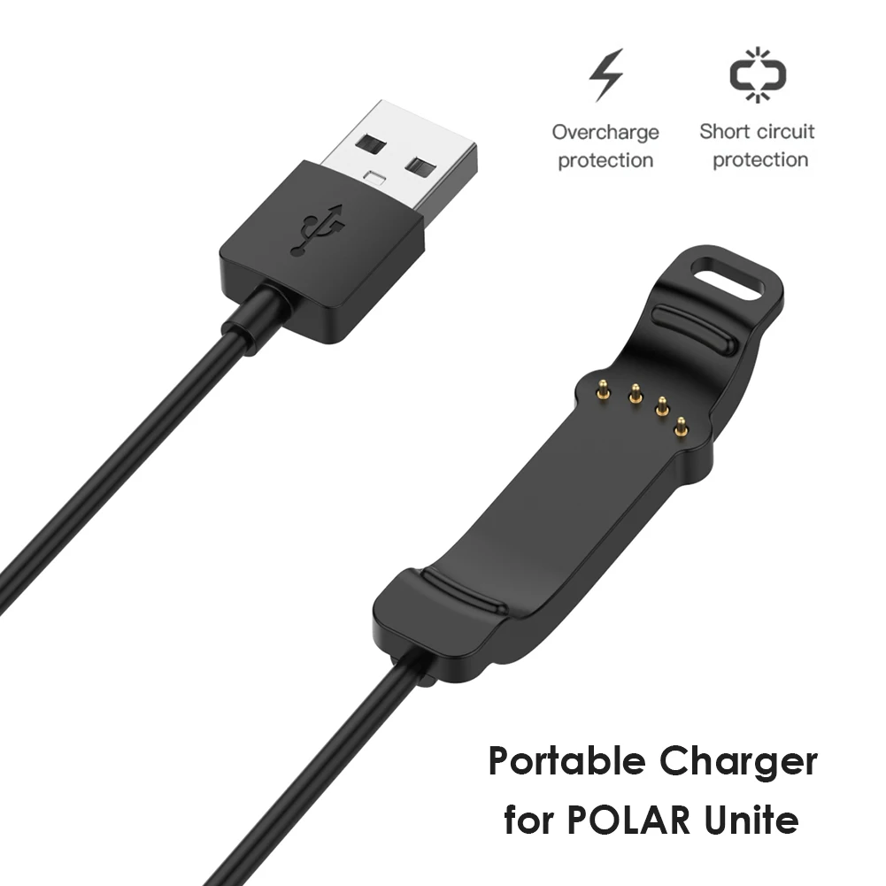 Smartwatch Accessories Shop - ポーラーユニトスマートウォッチ用USB充電ケーブル、充電コードライン、アウトドアショッピング着用アクセサリー、4ピン、1m
