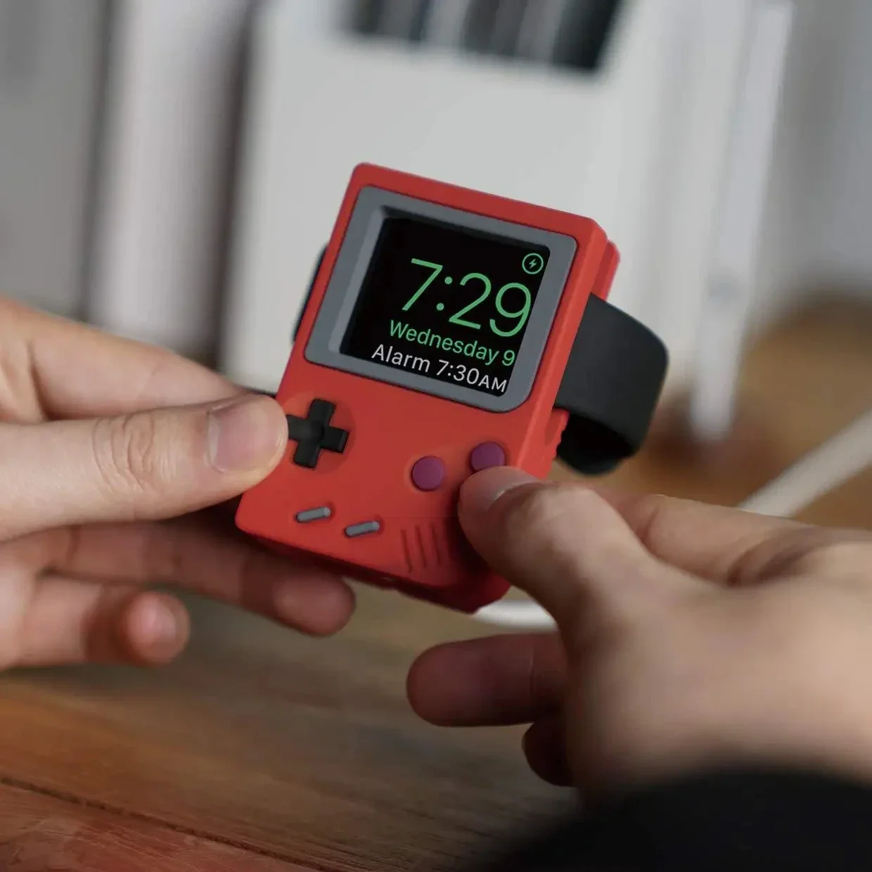 Watch Charging Dock - シリコン製iWatch充電スタンドホルダー Apple Watch 10 9 8