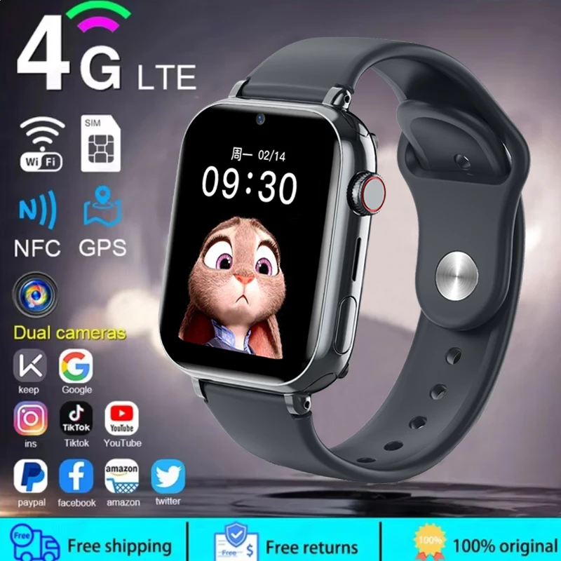 Smartwatch Id - 子供のための電子スマートウォッチ、ポンドの場所、sos電話、SIMカード、カメラ、写真、目覚まし時計、子供、男の子と女の子のためのギフト、2025