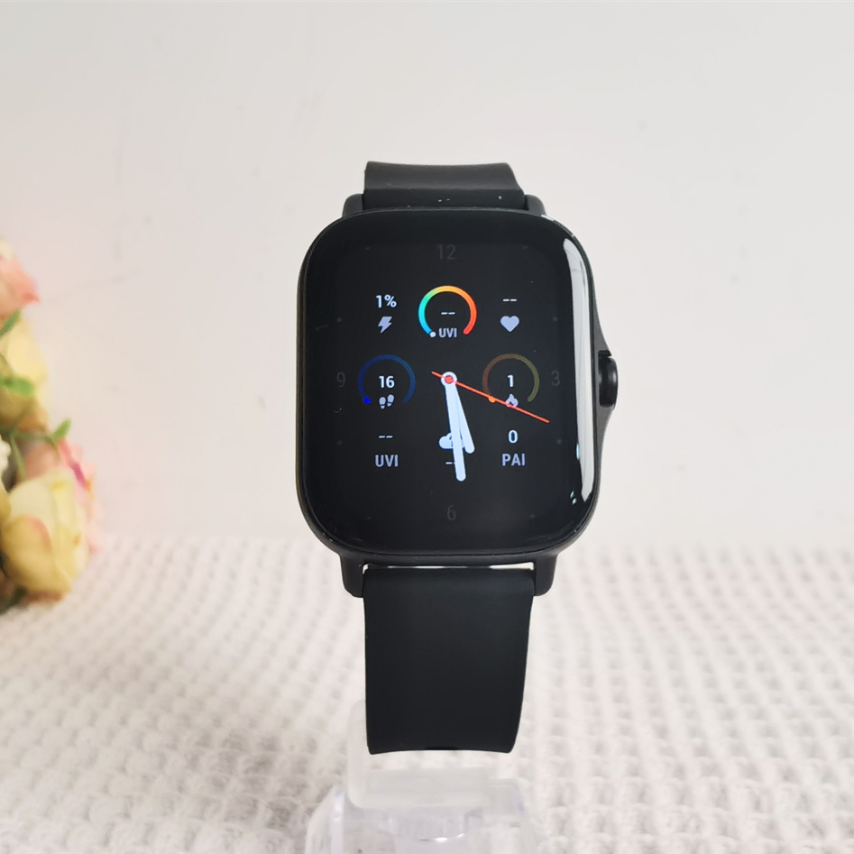 Smartwatch Instagram - Amazfit-男性用2eスマートウォッチ,統合スポーツモード,GPS, 5気圧防水,心拍数モニタリング,ケースなし,95新品