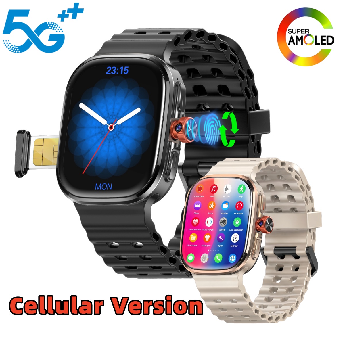 Smartwatch Id - M99 Pro Android 15.0 2.29インチ Amoled