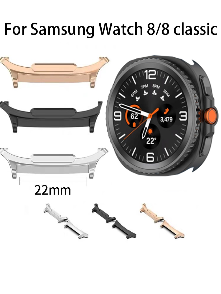 Smart Watch Accessories - 22 ミリメートル時計バンドコネクタ samsung 時計 8/8 クラシック