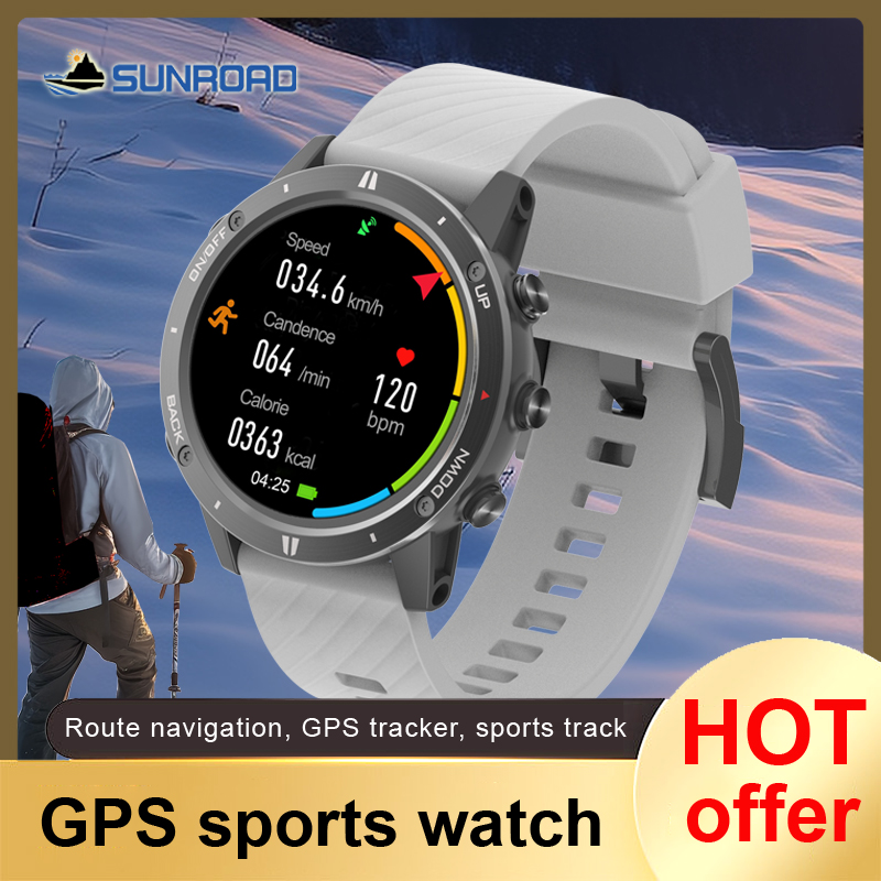 Smartwatch Touch - サンロード-メンズG5デジタル腕時計,GPS,スポーツウォッチ,フィットネス,防水,ハイキング,ランニング,新品,2022
