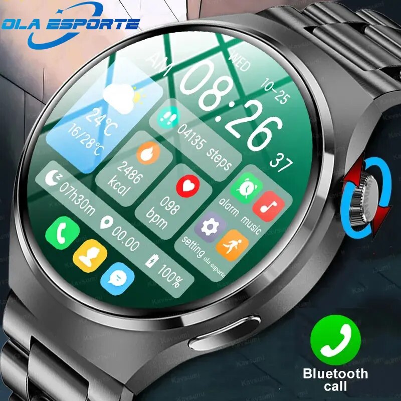 Smartwatch Face - 腕時計用gtシリーズスマートウォッチ男性女性用hdscreen Bluetooth通話gpsトラッカー心拍防水スマートウォッチ2024新ブレスレット