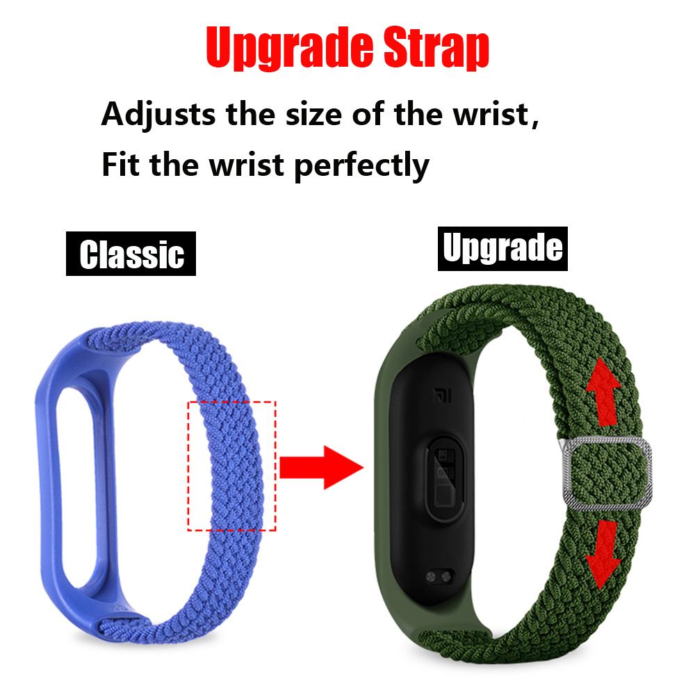 Mi Band 10 9 8 7用ブレスレット、伸縮性調整可 - Solo Loop Strap のレビューと価格