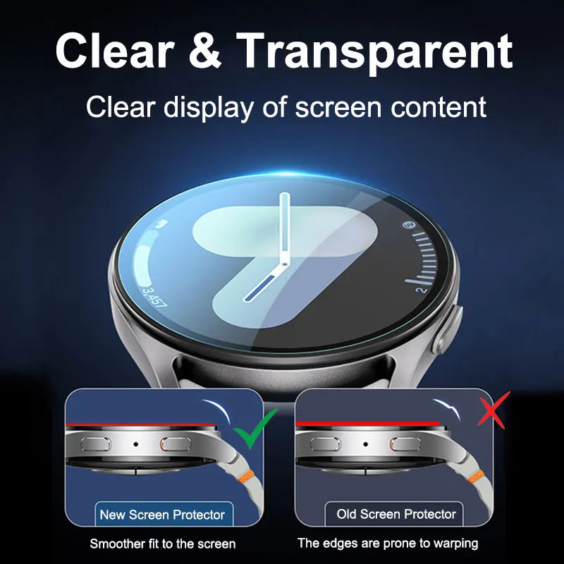 強化ガラスサムスンギャラクシーウォッチ 7/6/5/4 44 - Samsung Smartwatch Accessories のレビューと価格