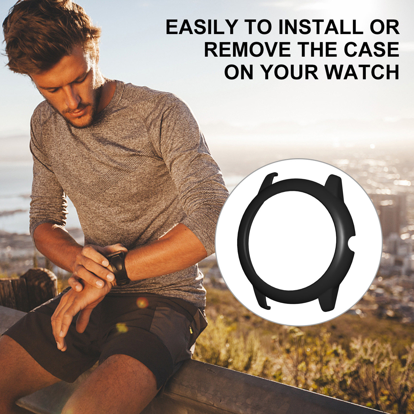 1個入りメタルカラー時計シェルケース 軽量保護フレームカバー - Smartwatch Case のレビューと価格