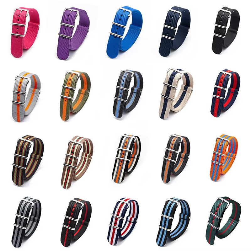 時計バンド用織りストラップ、丈夫な生地、ナイロンストラップ、 - Nylon Nato Strap のレビューと価格