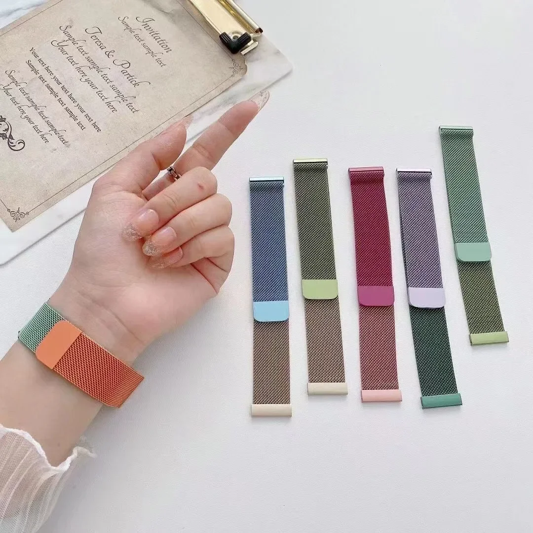 20 ミリメートル 22 ミリメートルミラネーゼストラップ  - Solo Loop Strap のレビューと価格