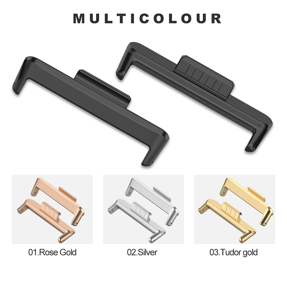 1 ペア 12/14/18/20/22 ミリメートル金属コネ - Watch Band Connector のレビューと価格