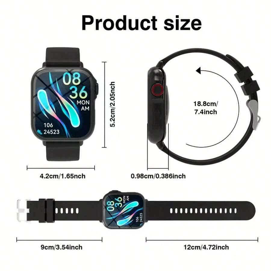 1個入り 2025年モデル スマートウォッチ フルタッチスク - Smartwatch Touch のレビューと価格
