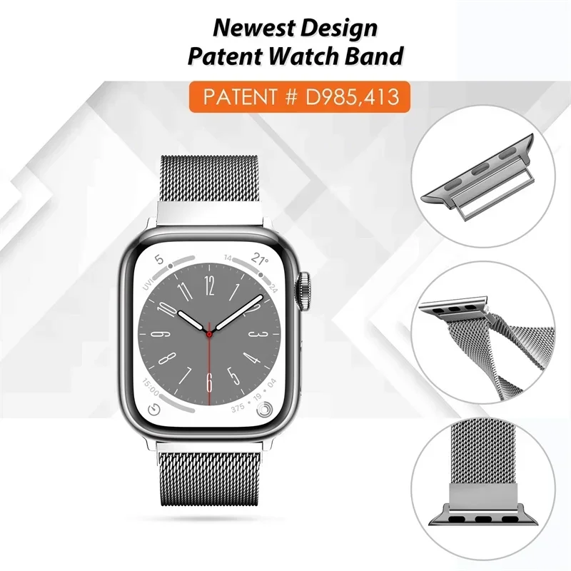 Apple Watch用ミラネーゼバックル,ウルトラ2,金属 - Smartwatch Watch Accessories For Women のレビューと価格