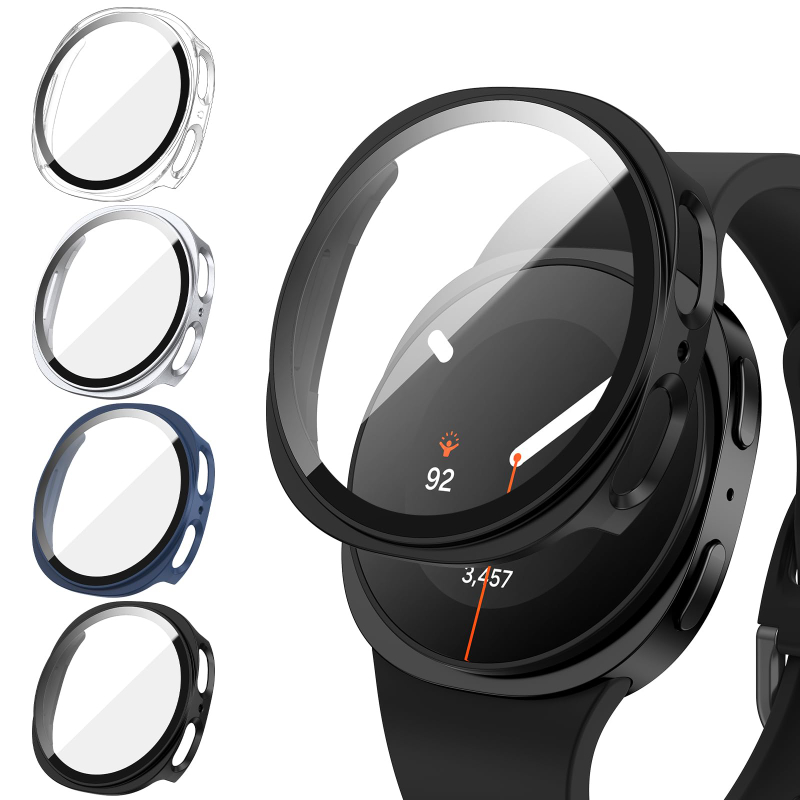 強化ガラス + PC ケースサムスンギャラクシーウォッチ 8 - Samsung Smartwatch Accessories のレビューと価格