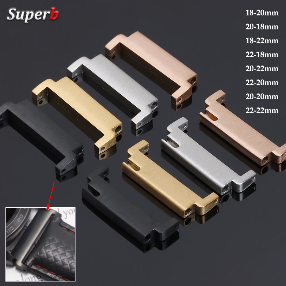 1 ペアの時計ストラップアダプター 18mm から 20mm - Watch Band Connector のレビューと価格