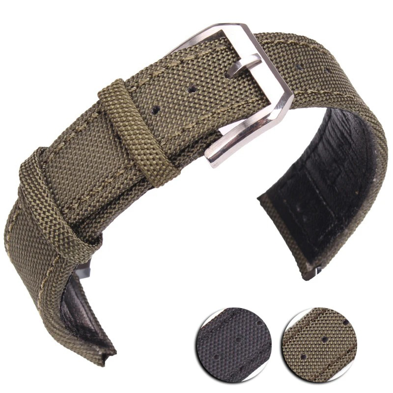 ユニセックスバックル付き本革時計バンド,ピンバックルストラッ - Nylon Nato Strap のレビューと価格