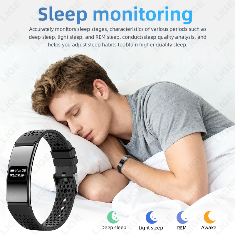 新しいスマートブレスレット女性男性心拍数血中酸素健康モニター - Android Smartwatch Accessories のレビューと価格