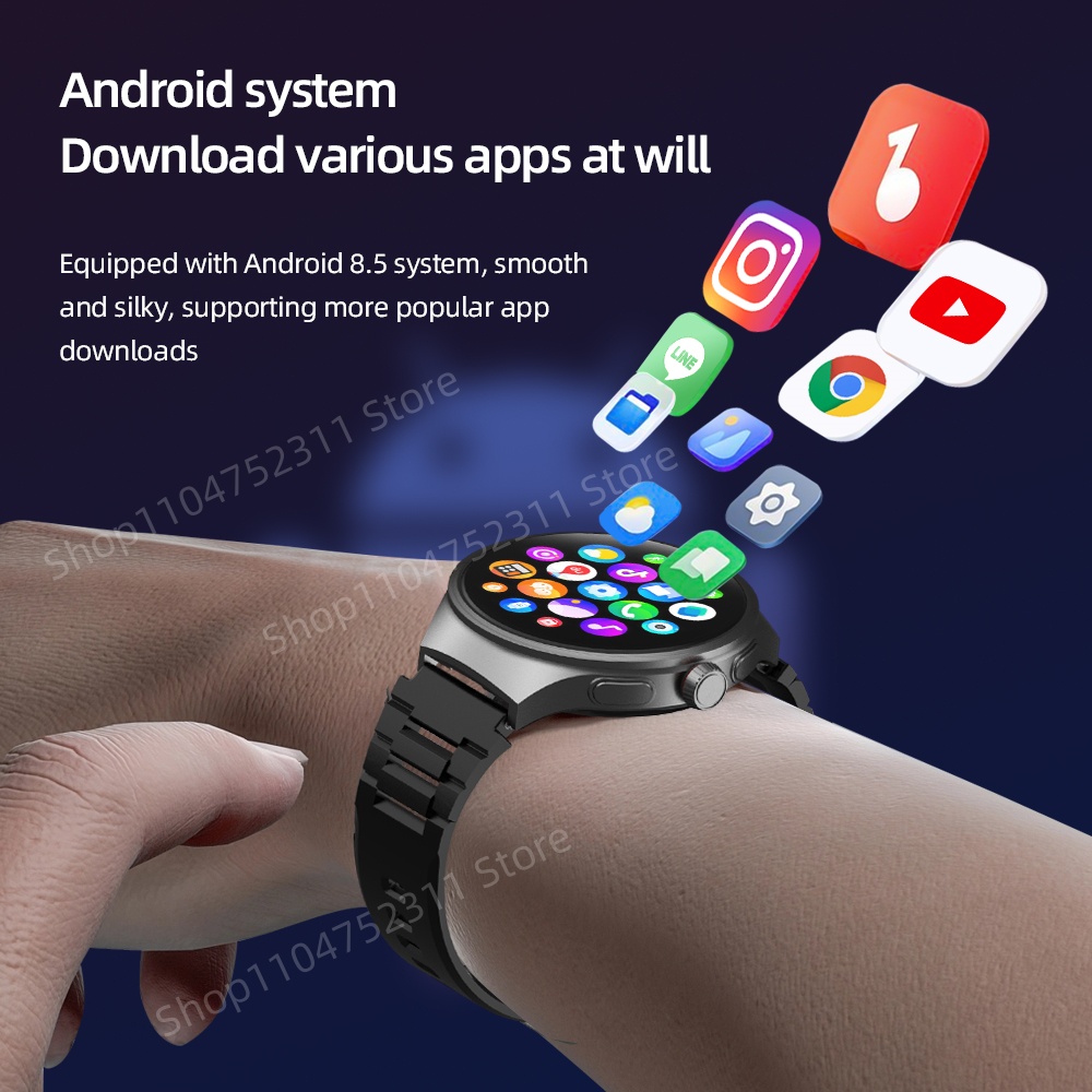 512GB VP50スマートウォッチ、回転式カメラ、GPS、 - Smartwatch Id のレビューと価格