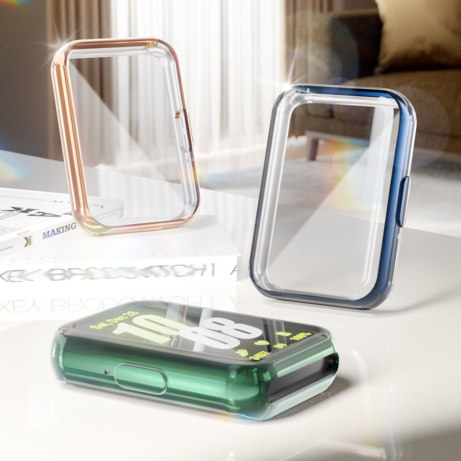 サムスンギャラクシー用スクリーンプロテクター,ソフトTpuバ - Smartwatch Watch Accessories For Women のレビューと価格