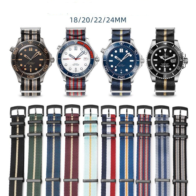優れたナイロン時計バンドオメガシーマスターセイコー SKX0 - Nylon Nato Strap のレビューと価格