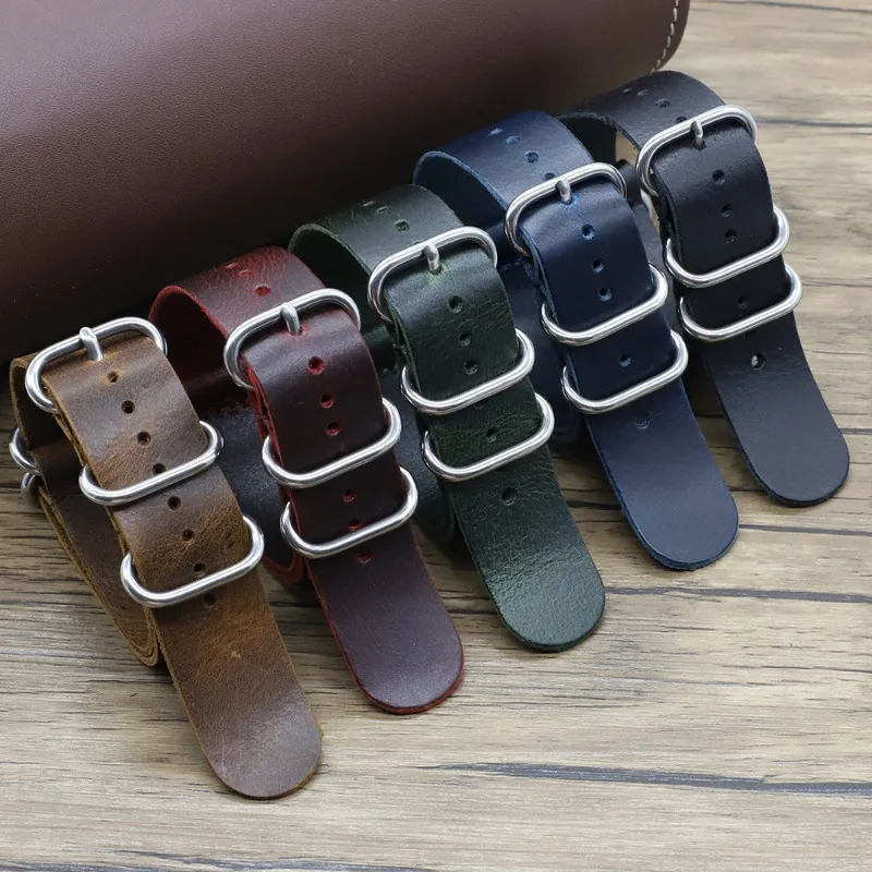 ヴィンテージ本革時計バンド 18 ミリメートル 20 ミリメ - Nylon Nato Strap のレビューと価格