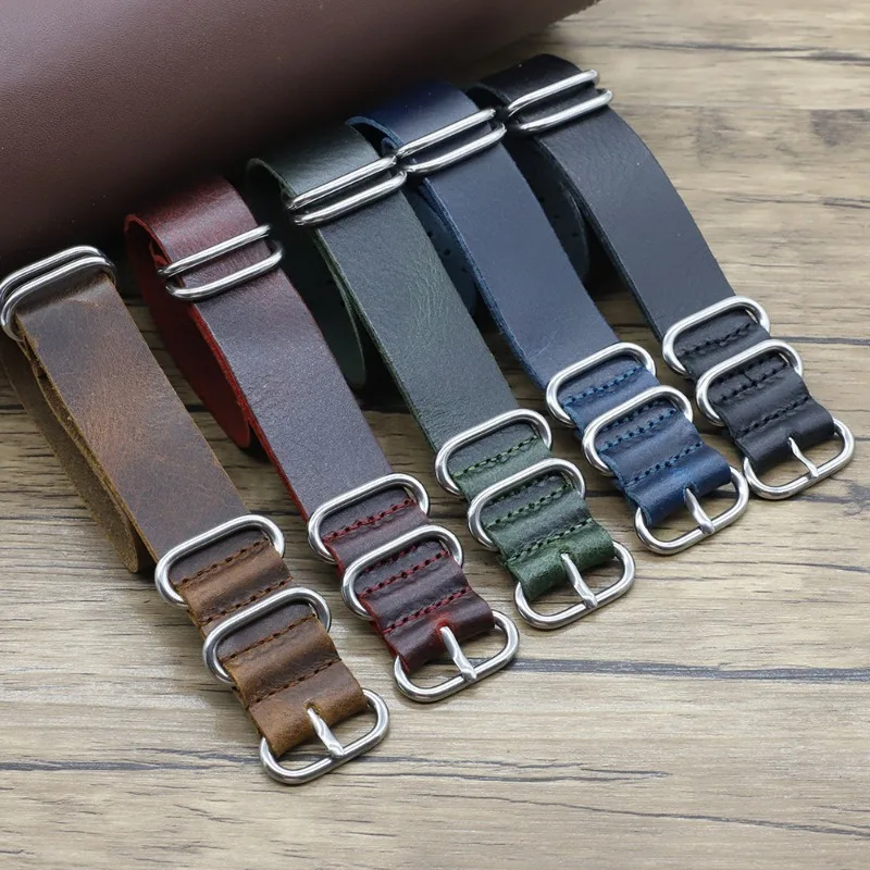 ヴィンテージ本革時計バンド 18 ミリメートル 20 ミリメ - Nylon Nato Strap のレビューと価格