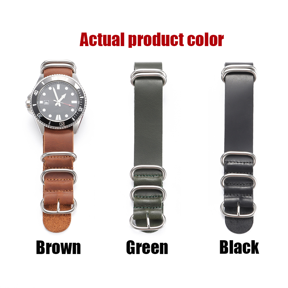 ヴィンテージ本革時計バンド 18 ミリメートル 20 ミリメ - Nylon Nato Strap のレビューと価格
