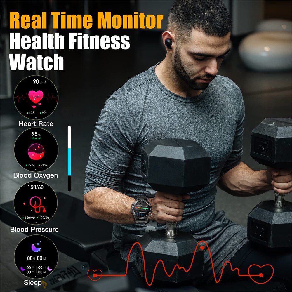 MEVADEN スチール製1.39インチメンズ高級スマートウ - Smartwatch Face のレビューと価格