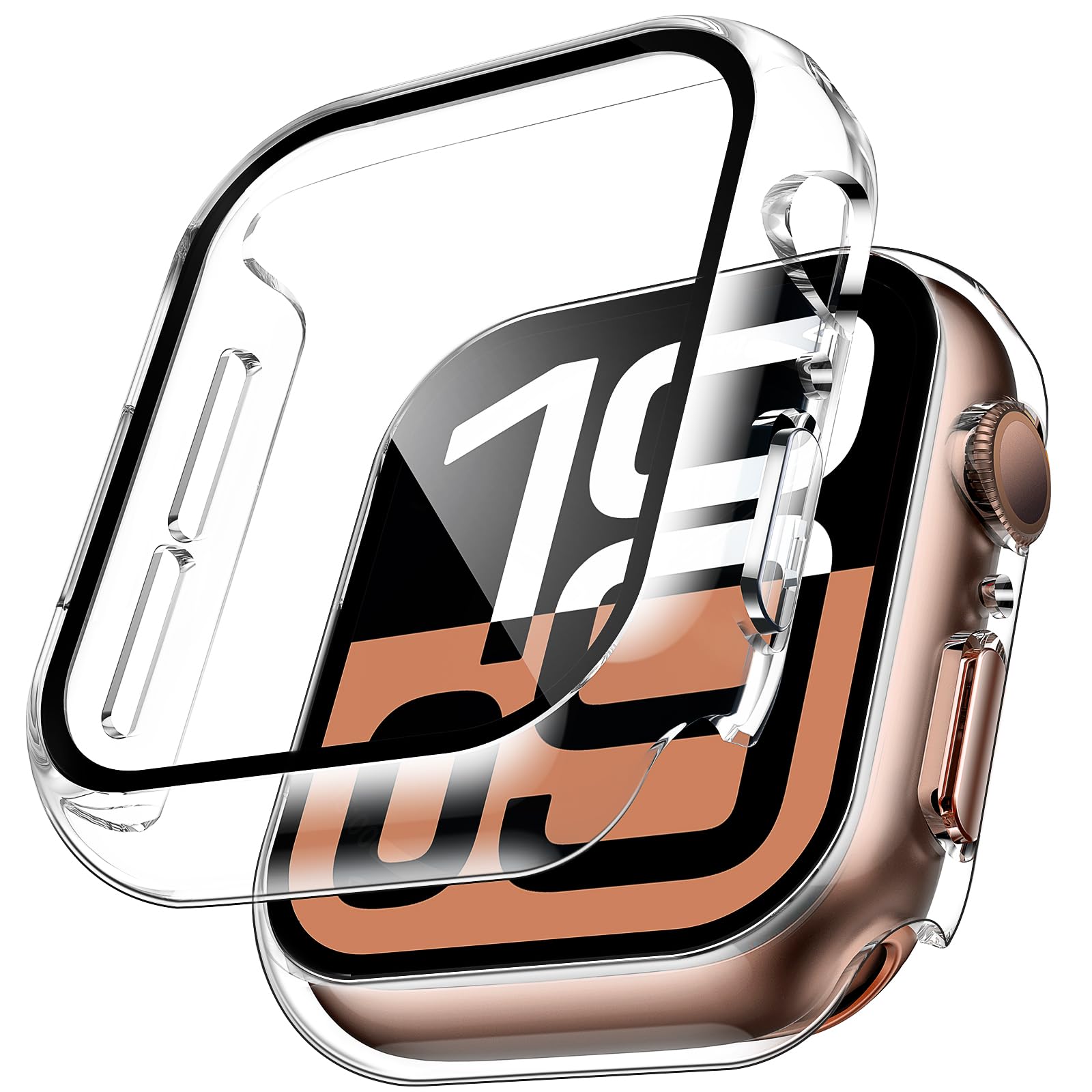 2 個の強化ガラスケース Apple Watch シリーズ  - Smartwatch Case のレビューと価格