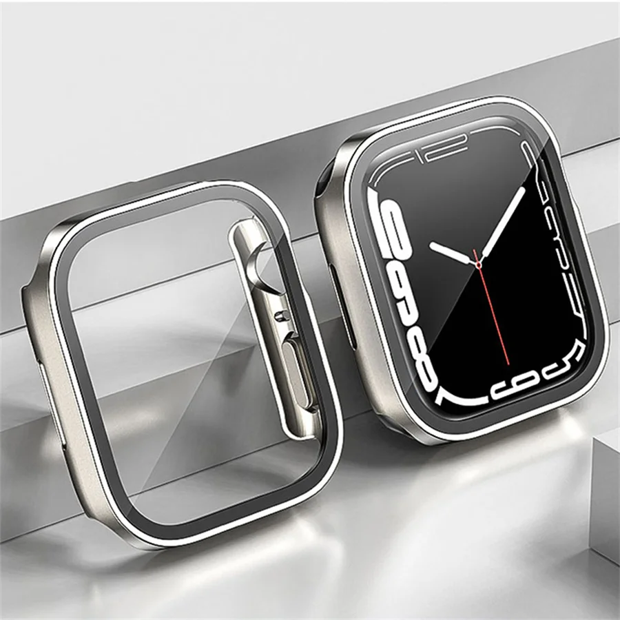 Apple Watch用ストレートエッジスクリーンプロテクタ - Smartwatch Watch Accessories For Women のレビューと価格
