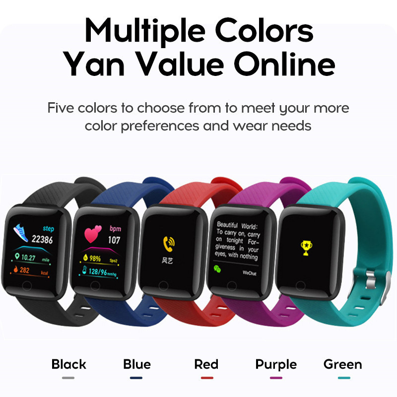 116plus スマートウォッチ男性と女性フルタッチスクリー - Smartwatch Instagram のレビューと価格