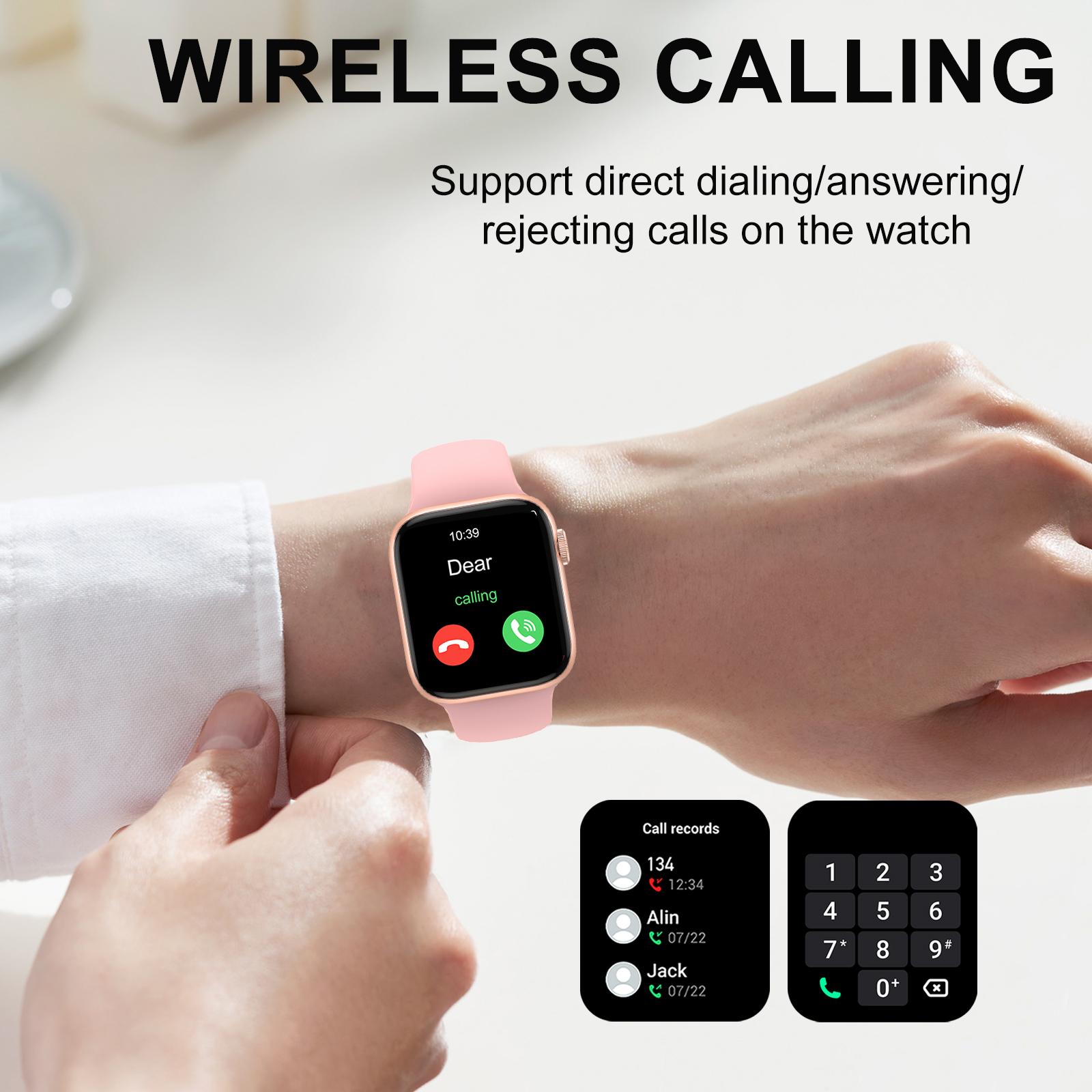 スマートウォッチ、ワイヤレス通話/ダイヤル、マルチスポーツモ - Smartwatch Instagram のレビューと価格