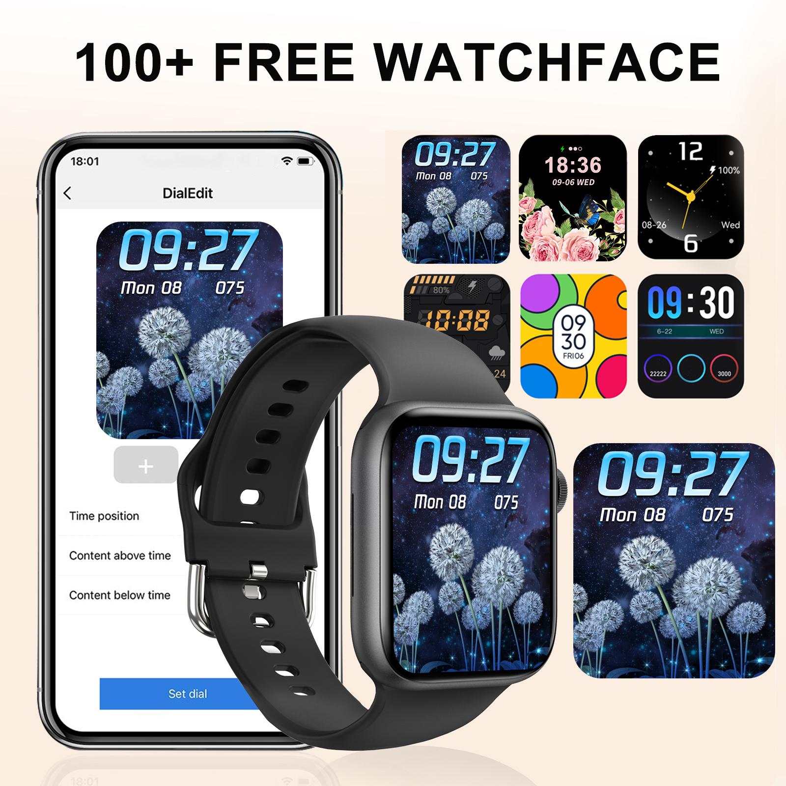 スマートウォッチ、ワイヤレス通話/ダイヤル、マルチスポーツモ - Smartwatch Instagram のレビューと価格
