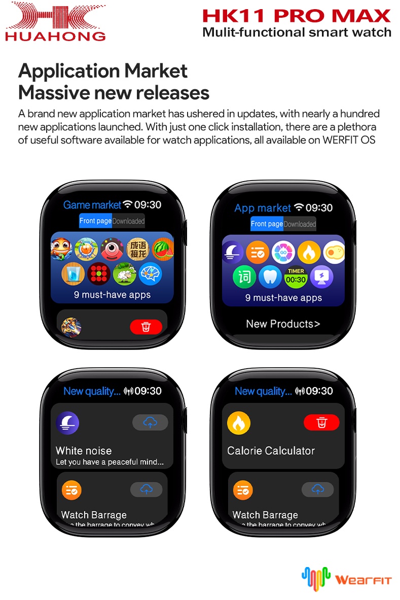 オリジナルHK11 Pro MAXスマートウォッチ AMOL - Smartwatch Nexus のレビューと価格