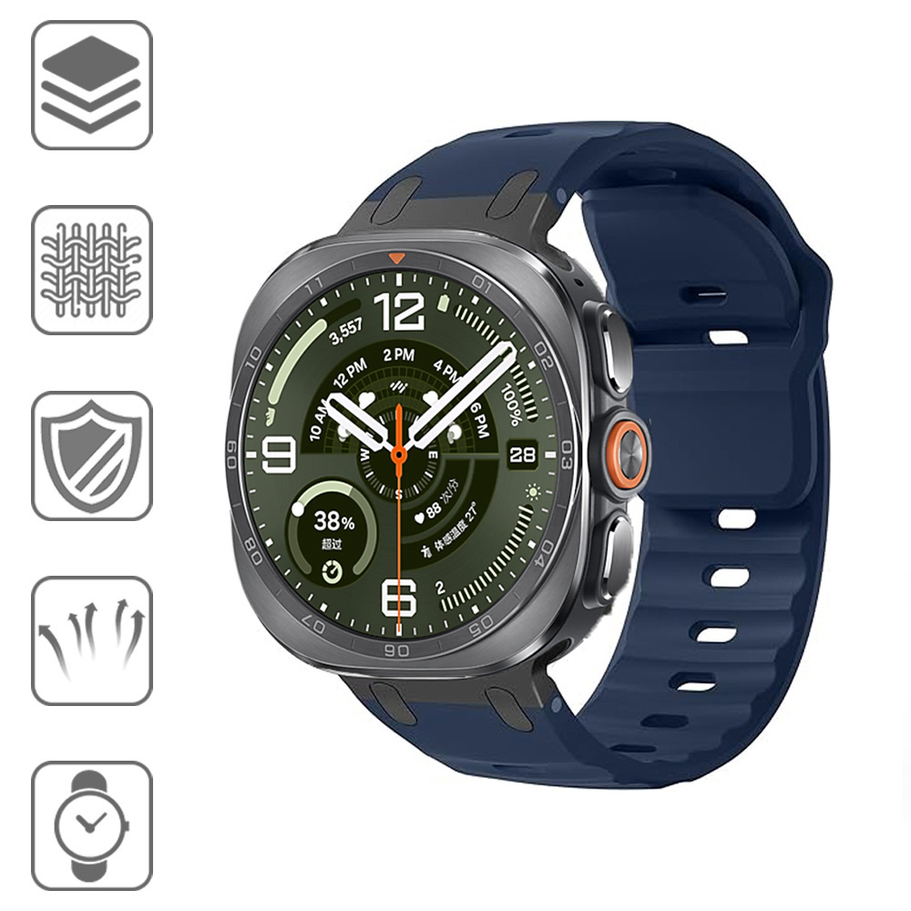 金属 + シリコンバンドサムスンギャラクシーウォッチウルトラ - Samsung Smartwatch Ultra Accessories のレビューと価格