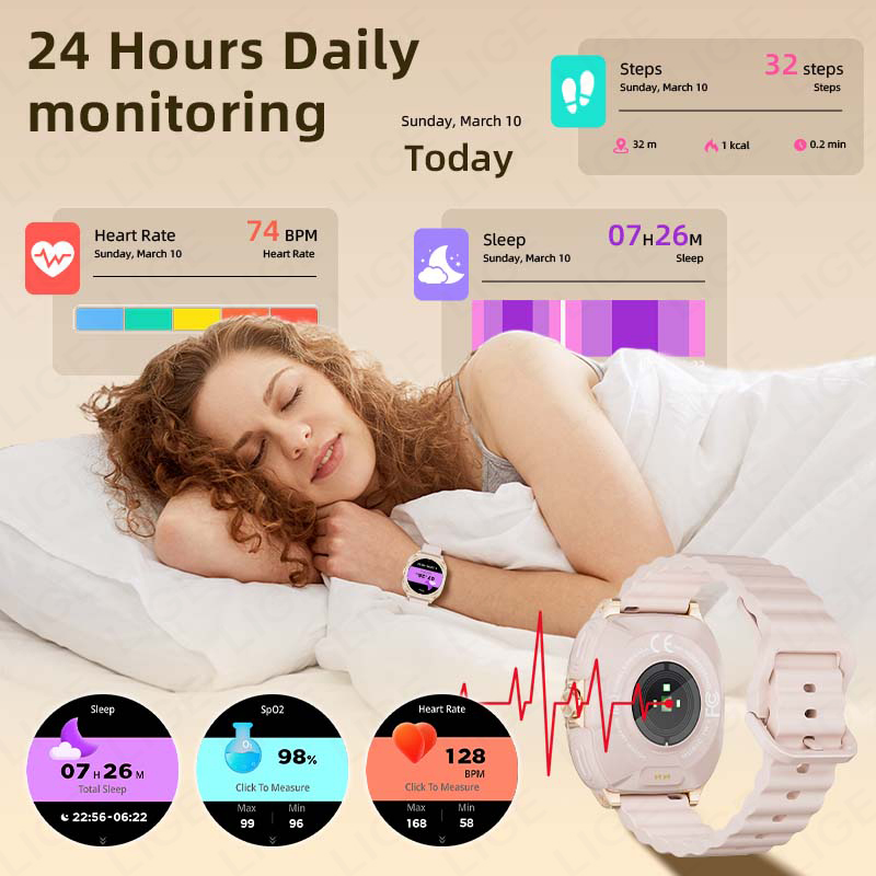 LIGE 2 in 1 TWSヘッドセットスマートウォッチ  - Smartwatch Headset のレビューと価格