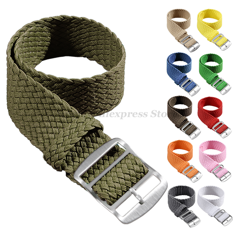 パーロン時計用の織りナイロンストラップ,14mm, 16mm - Nylon Nato Strap のレビューと価格