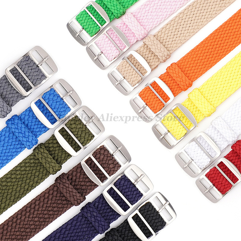 パーロン時計用の織りナイロンストラップ,14mm, 16mm - Nylon Nato Strap のレビューと価格