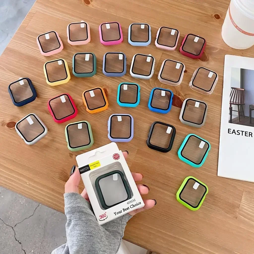 3 パックガラス + カバー Apple Watch ケース - Smartwatch Watch Accessories For Women のレビューと価格