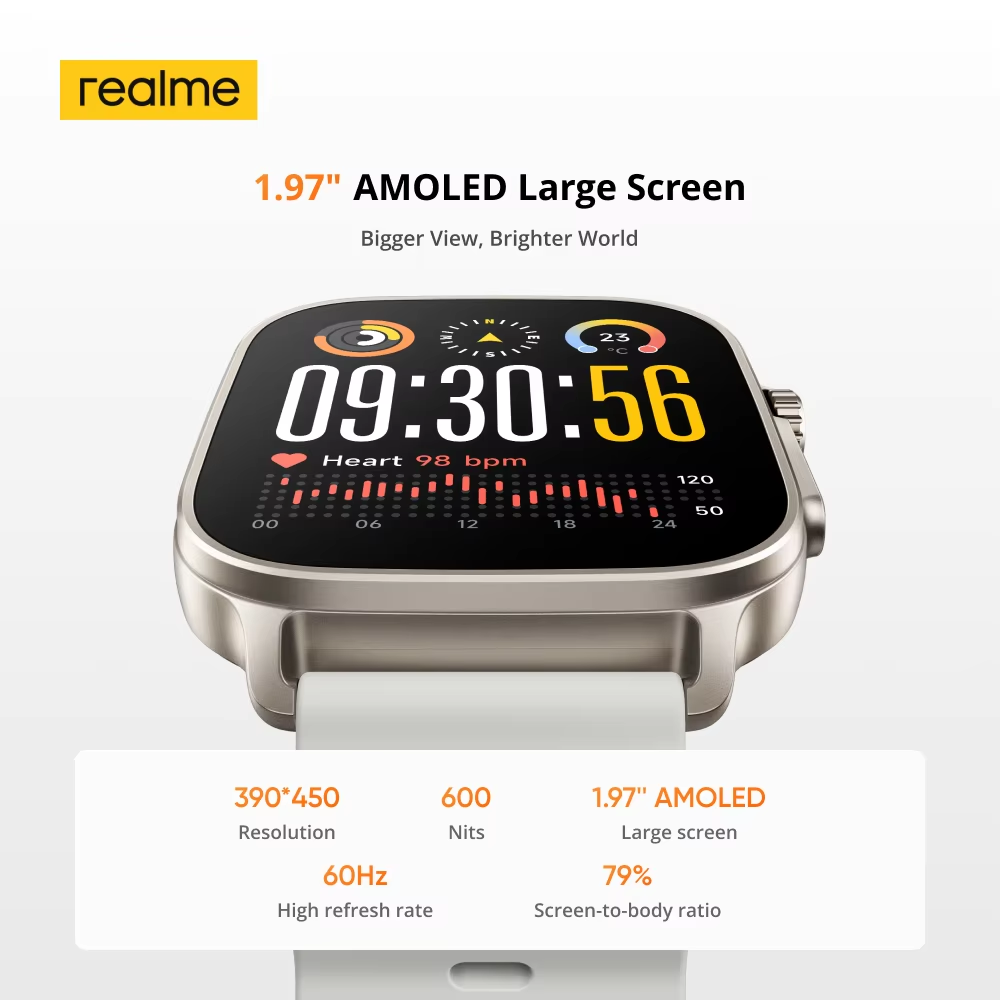 グローバル版 realme watch 5 1.97インチ  - Smartwatch Face のレビューと価格
