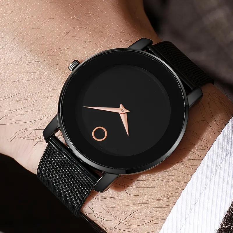 新しい超薄型メッシュバンドメンズ腕時計、ファッションミニマリ - Smartwatch Touch のレビューと価格