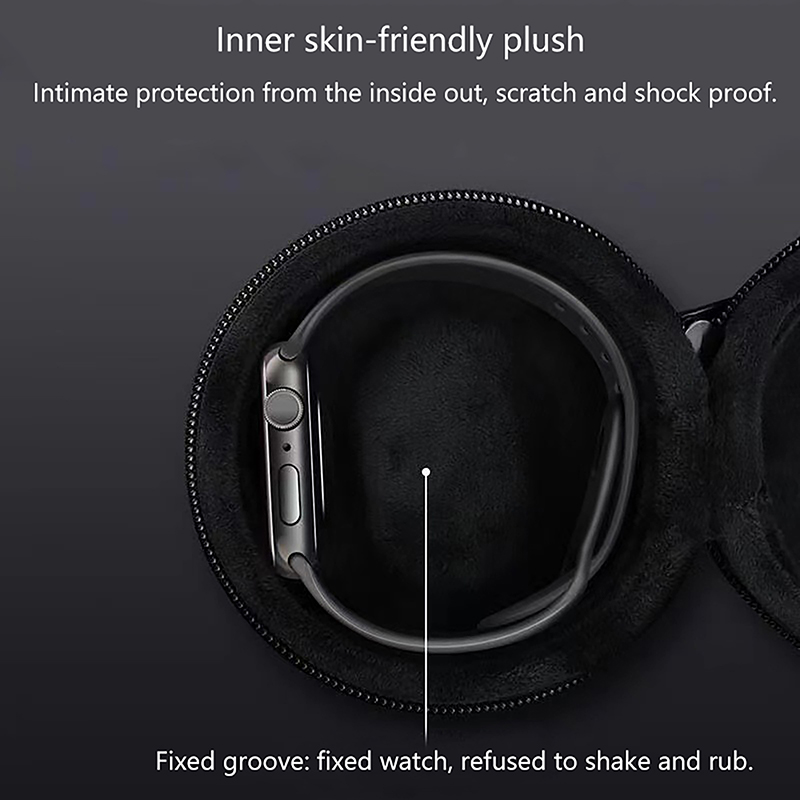 1pc 時計収納ボックス耐衝撃性ポータブルトラベルストレージ - Smartwatch Store のレビューと価格