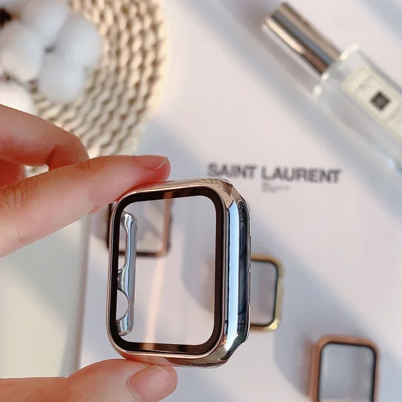 Apple Watch用ガラスおよびケース,保護バンパー,i - Smartwatch Watch Accessories For Women のレビューと価格
