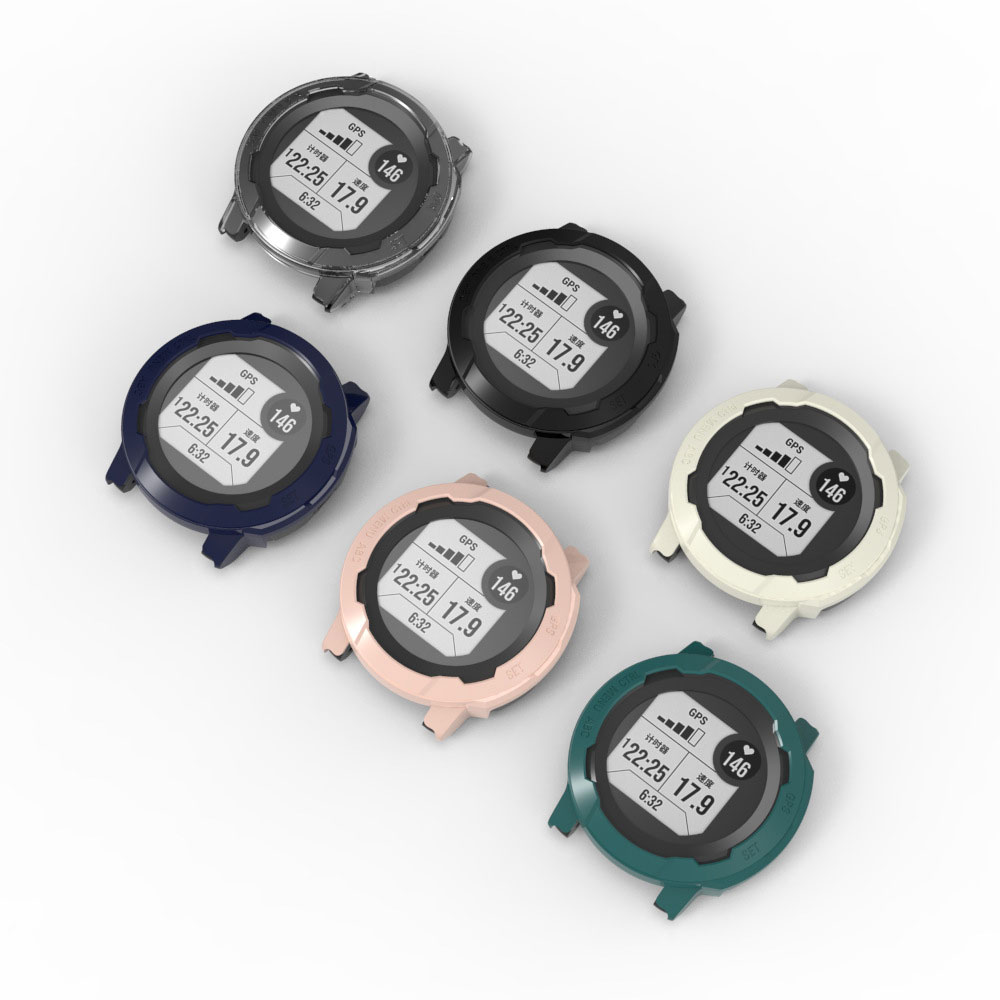 シェル PC ケース保護 + ガラスフィルムガーミンインステ - Android Smartwatch Accessories のレビューと価格