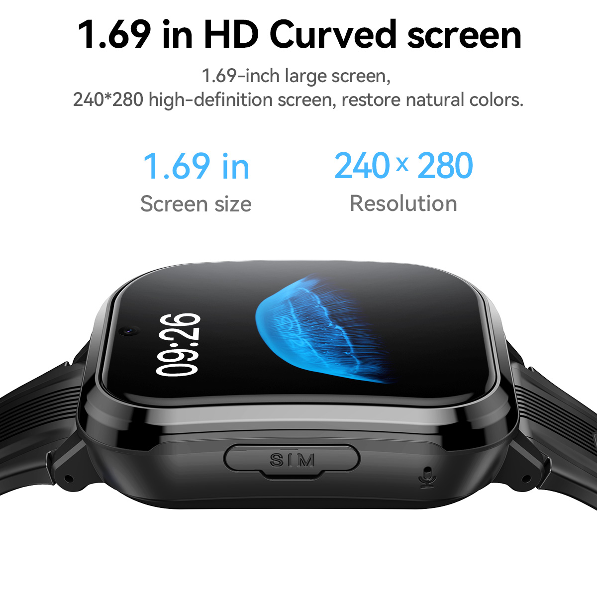 HOCO Y108 1.69インチHD液晶曲面タッチスクリー - Smartwatch Id のレビューと価格