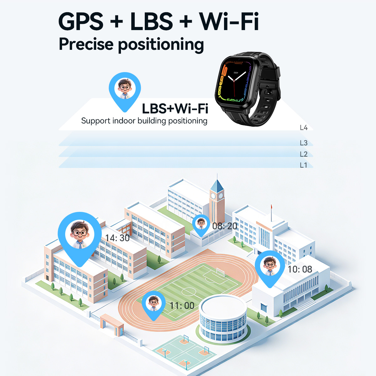 HOCO Y108 1.69インチHD液晶曲面タッチスクリー - Smartwatch Id のレビューと価格